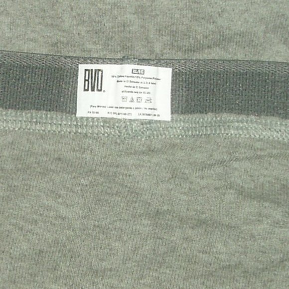 Grey Mens BVD Boxer Briefs Underwear Combed Cotton - Picture 6 of 7